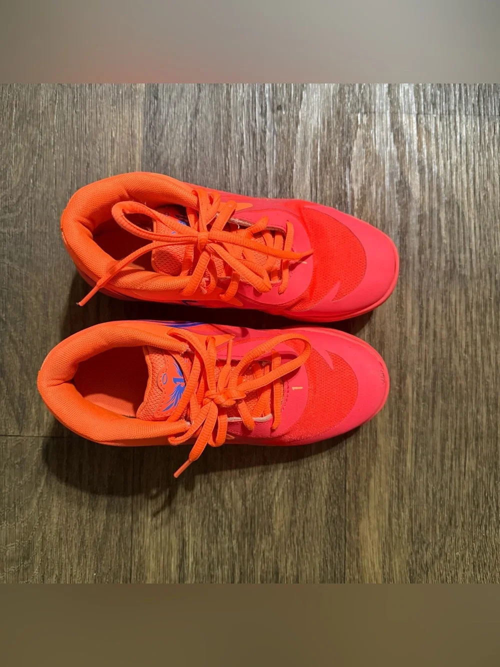 Puma MB.01 LaMelo Ball Kids Bright Orange Athletic Sneakers Size 3Y